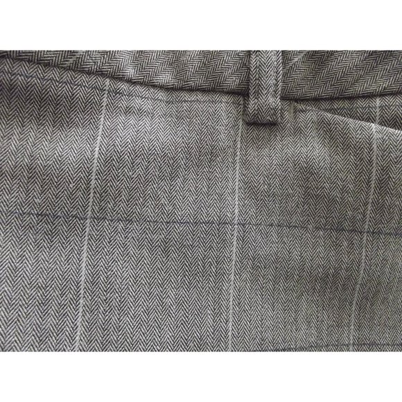 Worthington 14P x 20" Brown Plaid Mid Rise Cropped Cuffed Pants 14S capri crop - Picture 6 of 8